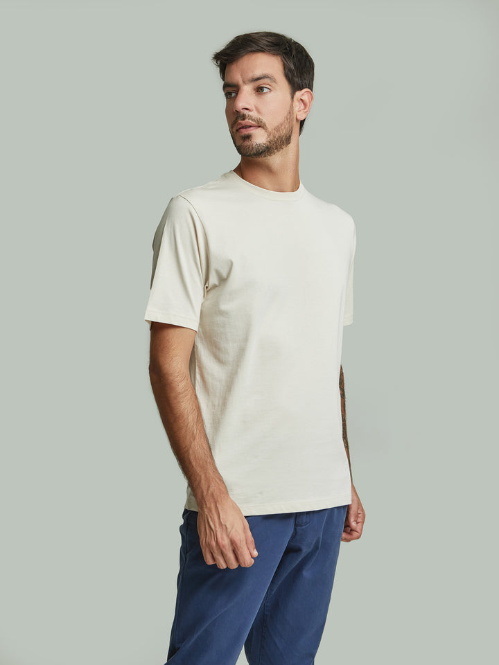 Winchester Pima Cotton Polo Shirt in Beige