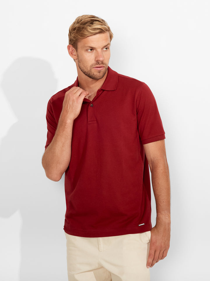 Polo Weinsberg De Algodón Pima Color Guinda