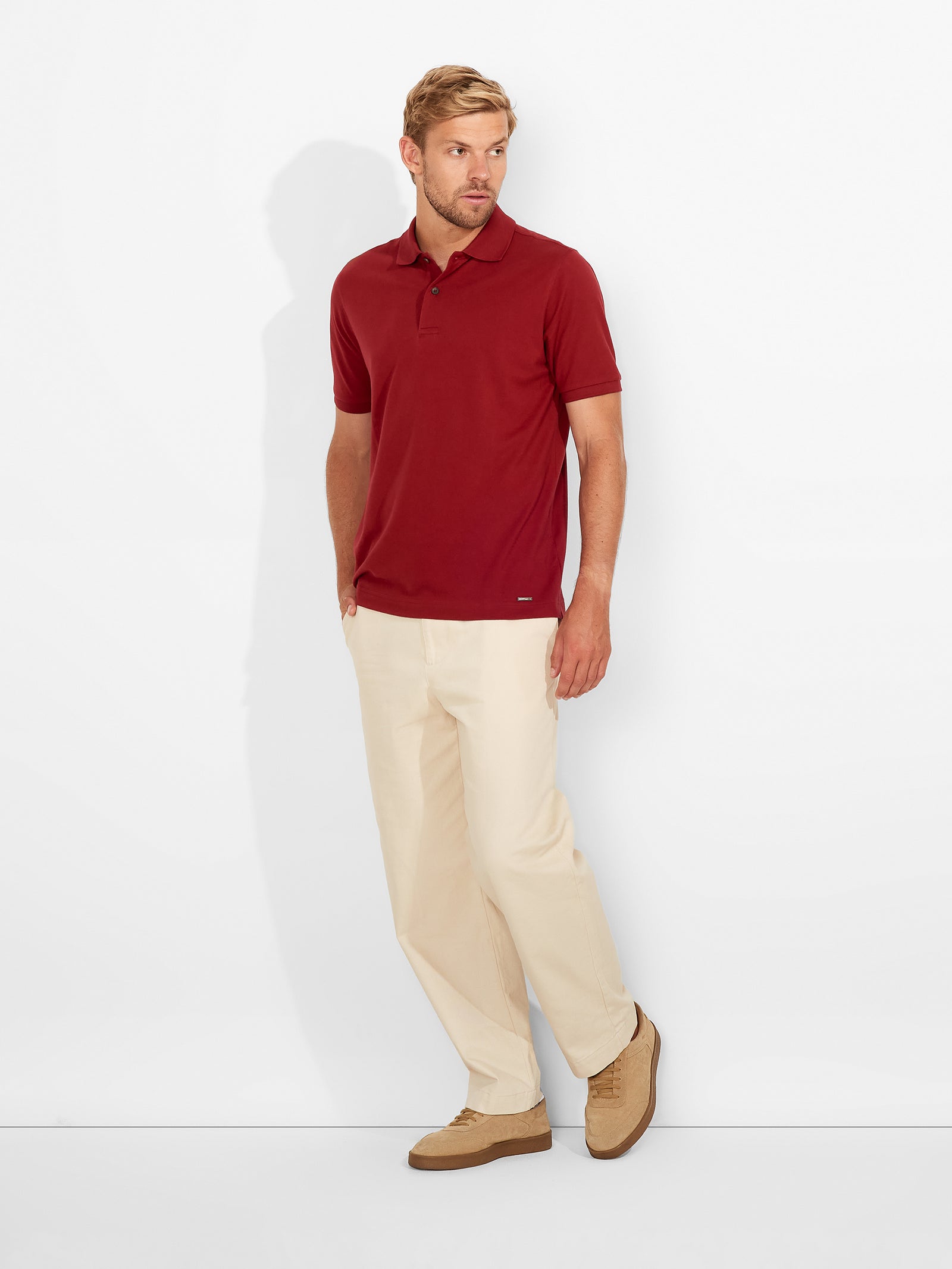 Polo Weinsberg De Algodón Pima Color Guinda