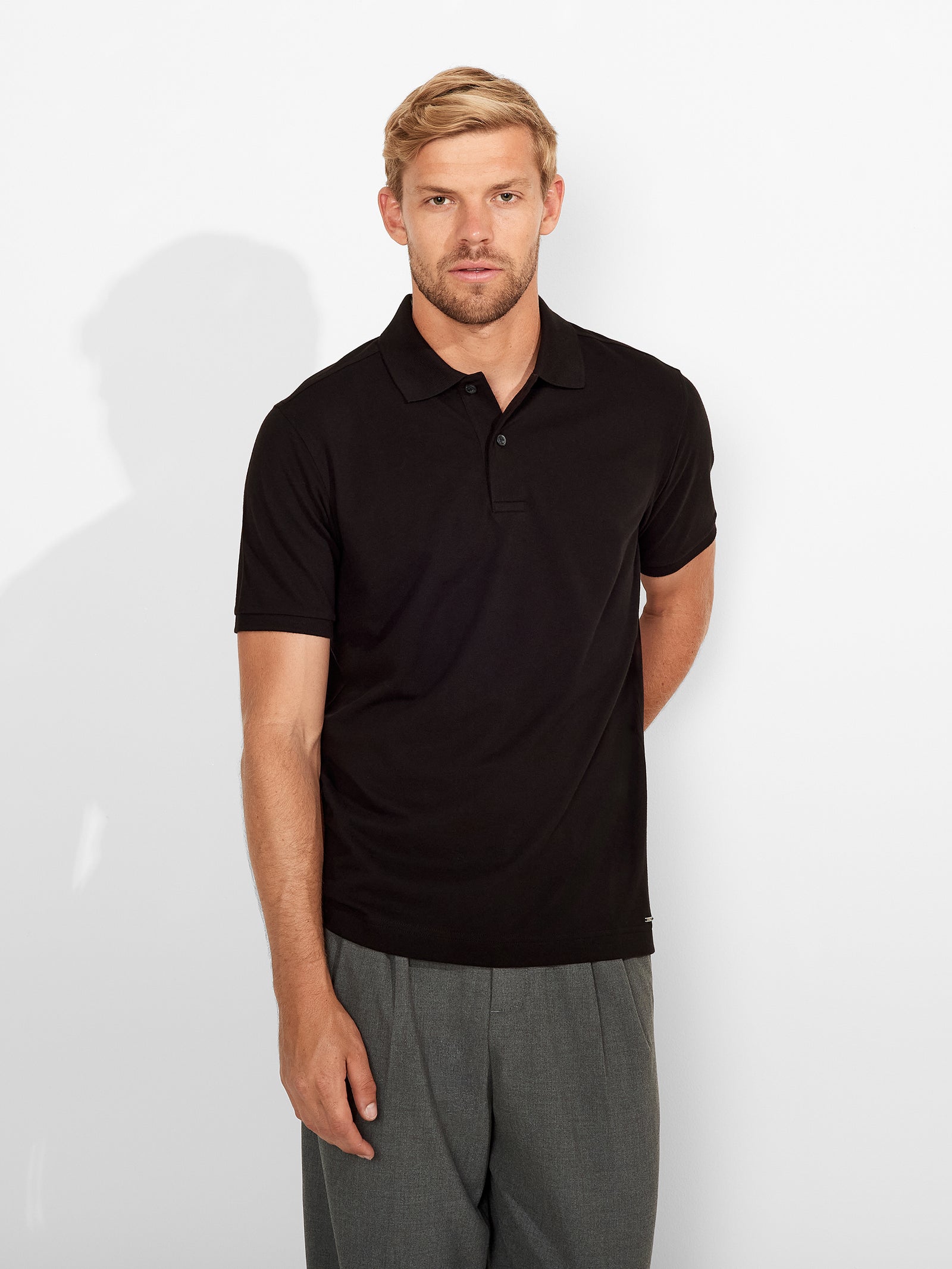Polo Weinsberg De Algodón Pima Color Negro