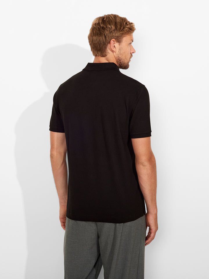 Polo Weinsberg De Algodón Pima Color Negro