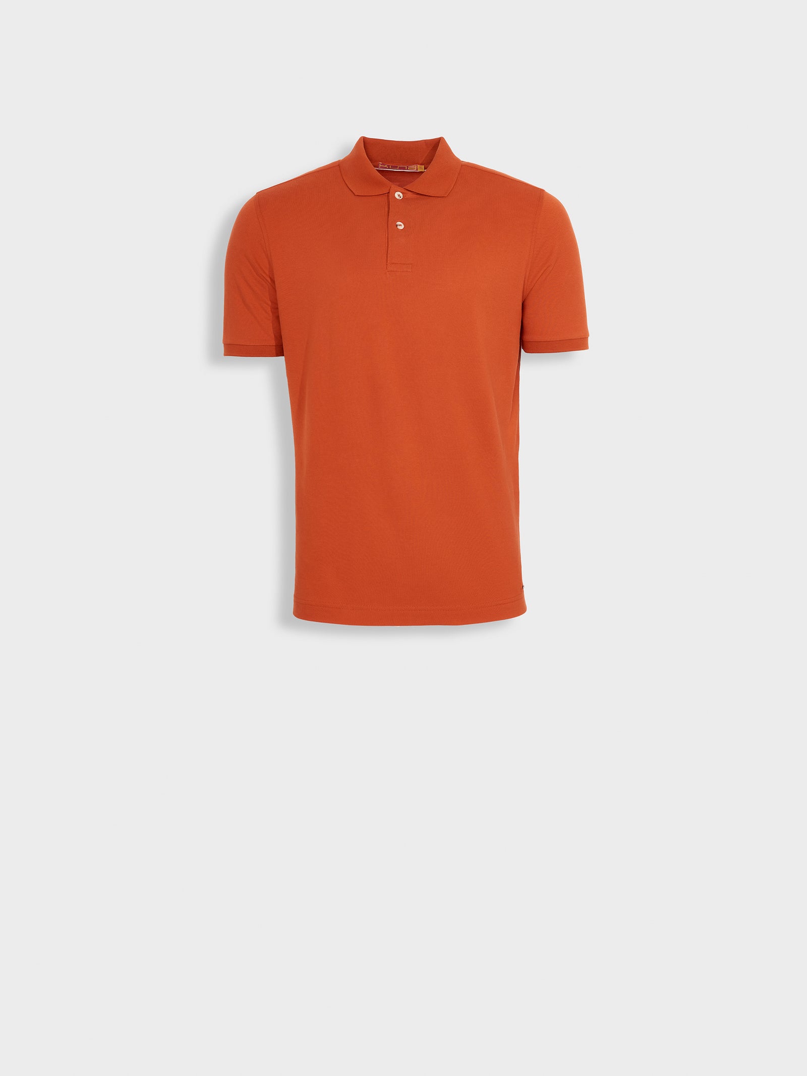 Weinsberg Pima Polo Shirt in Blue Cotton Color Orange