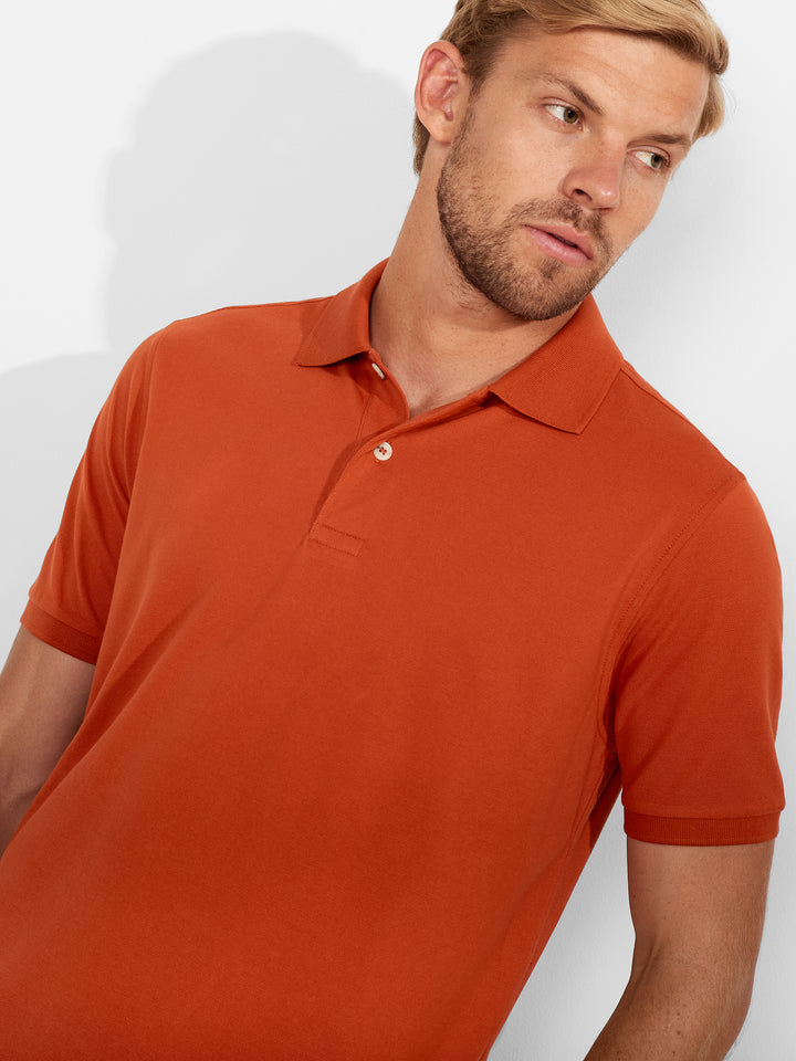 Polo Weinsberg De Algodón Pima Color Naranja