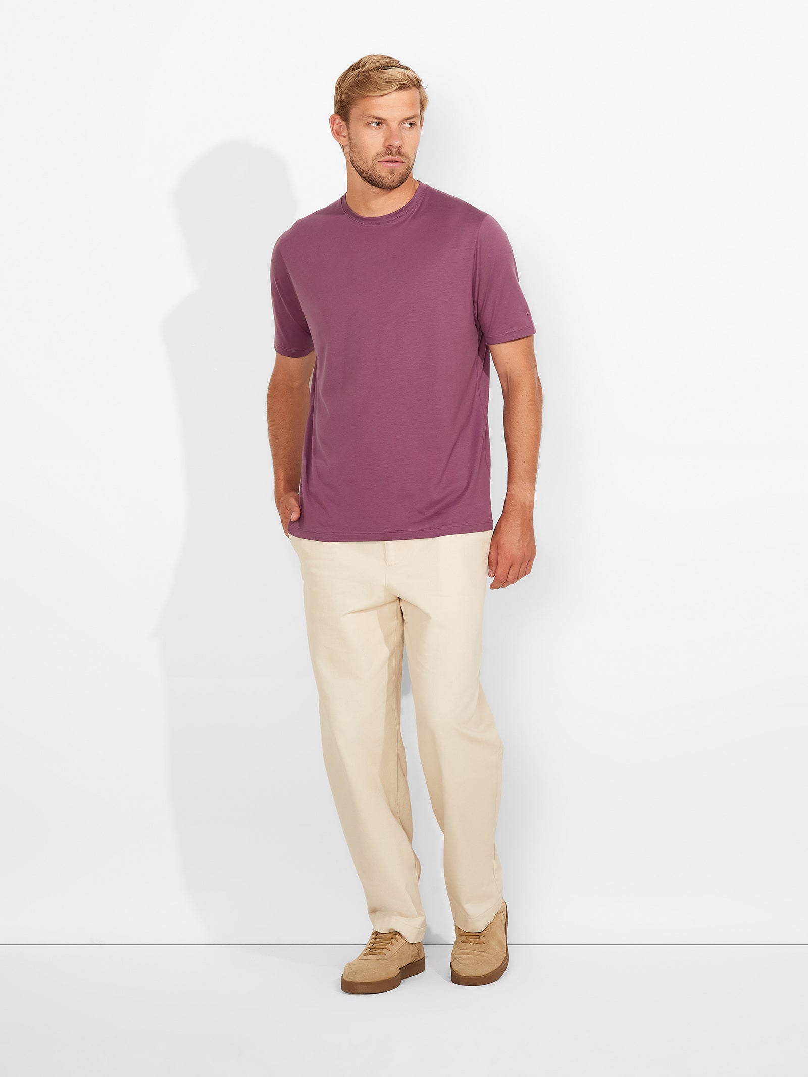 Winchester Pima Polo Shirt in Blue Cotton Color Purple