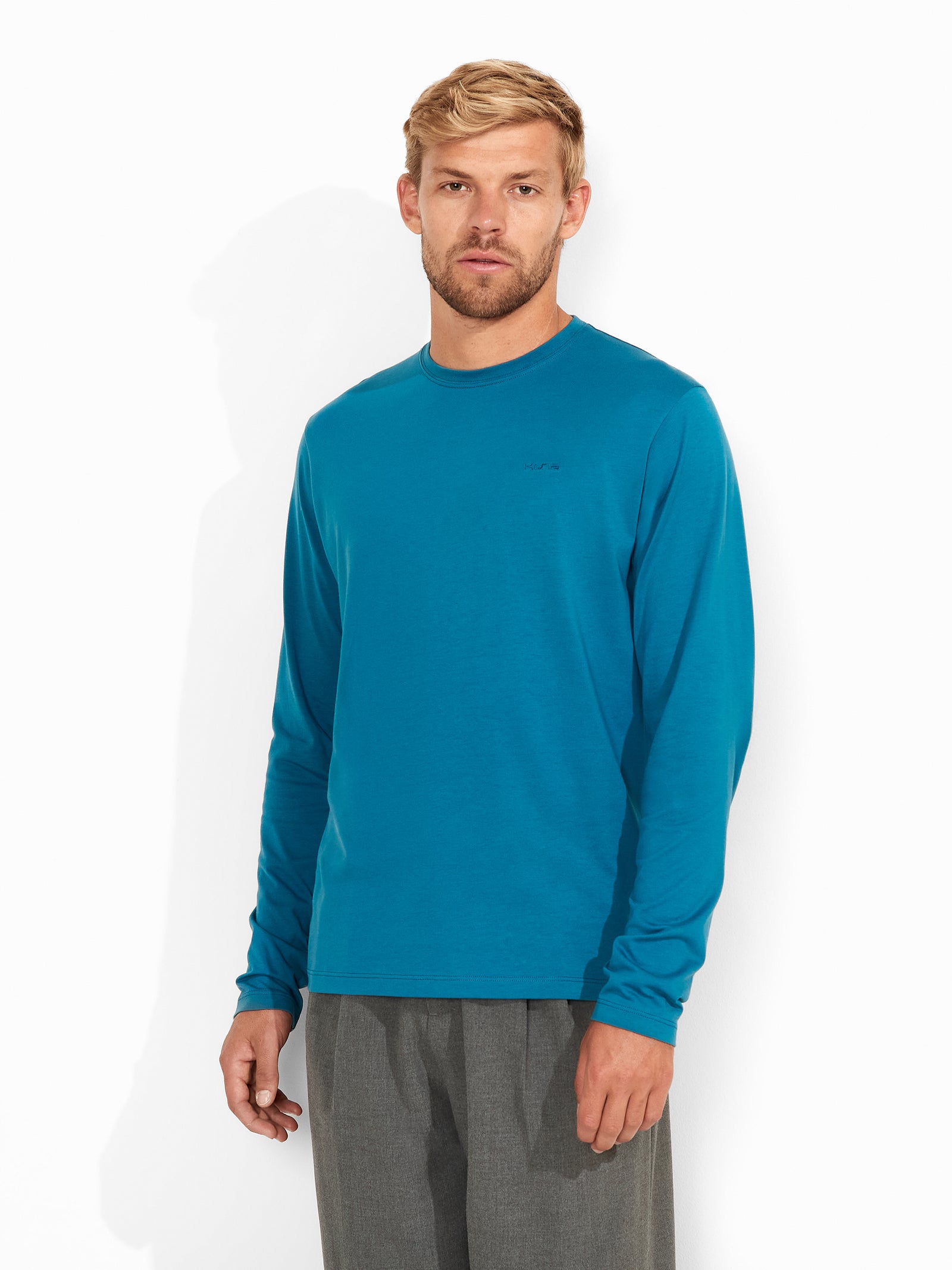 Winchester Pima Polo Shirt in Blue Cotton Color Acero