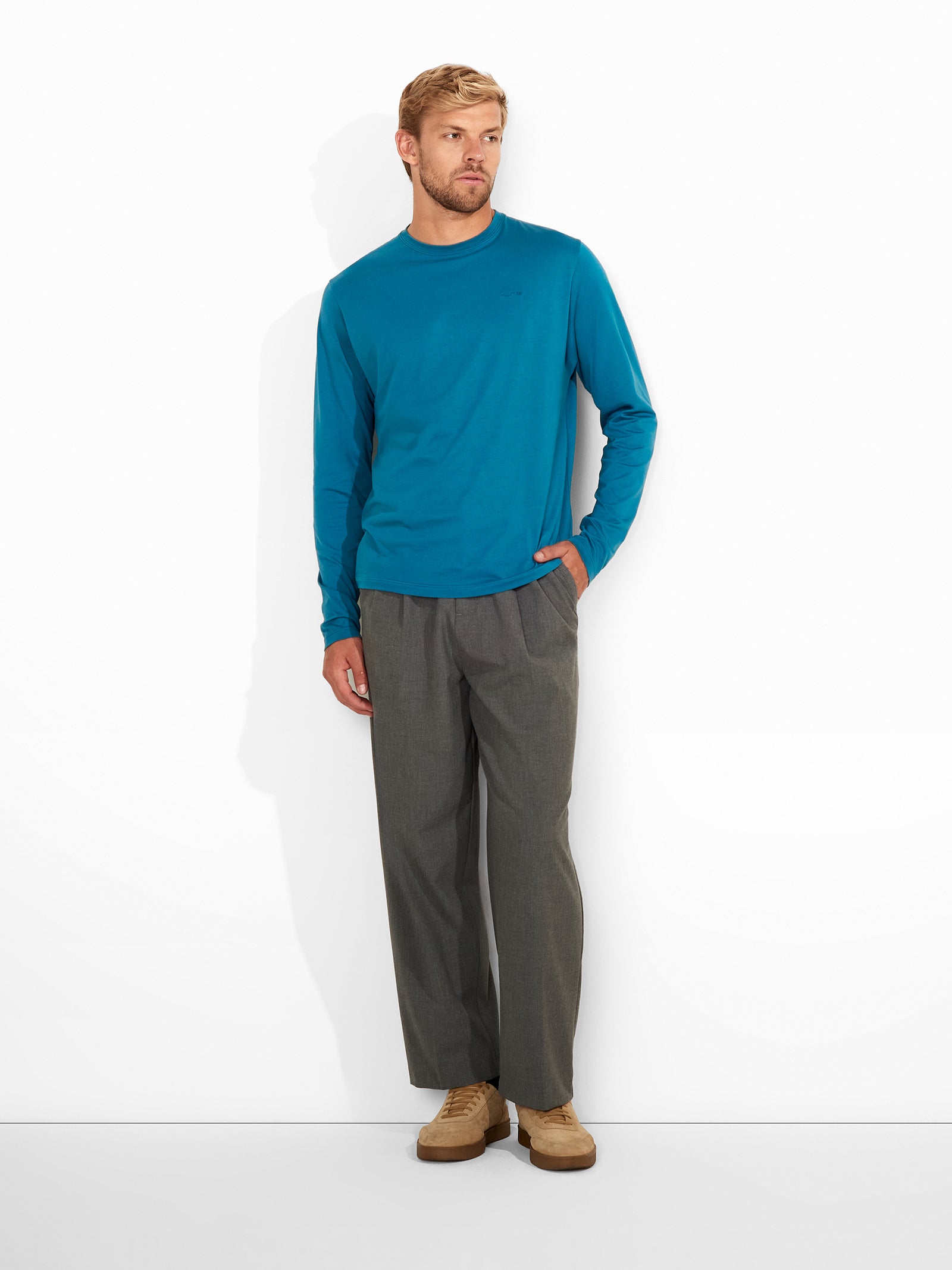 Winchester Pima Polo Shirt in Blue Cotton Color Acero