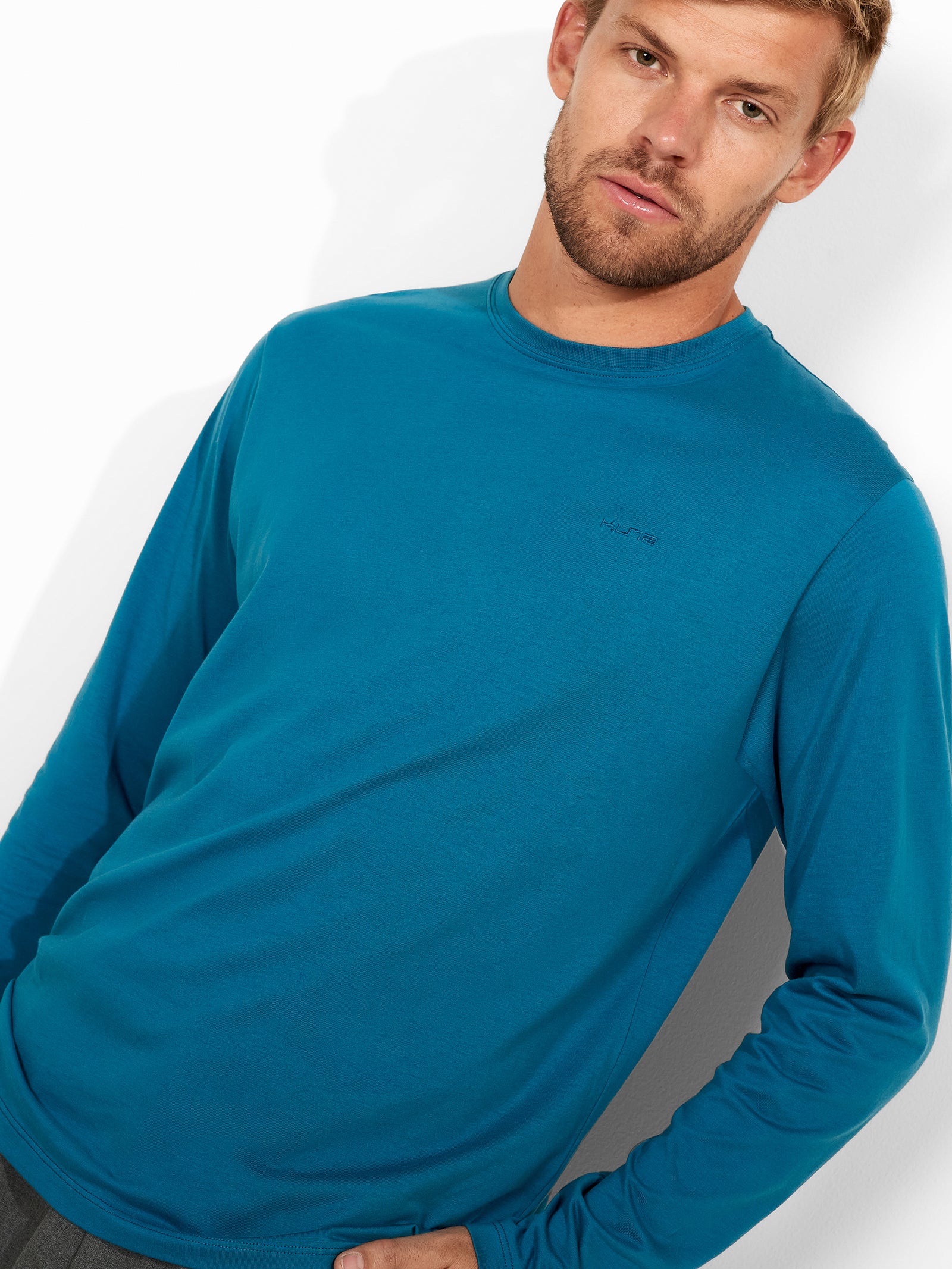 Winchester Pima Polo Shirt in Blue Cotton Color Acero
