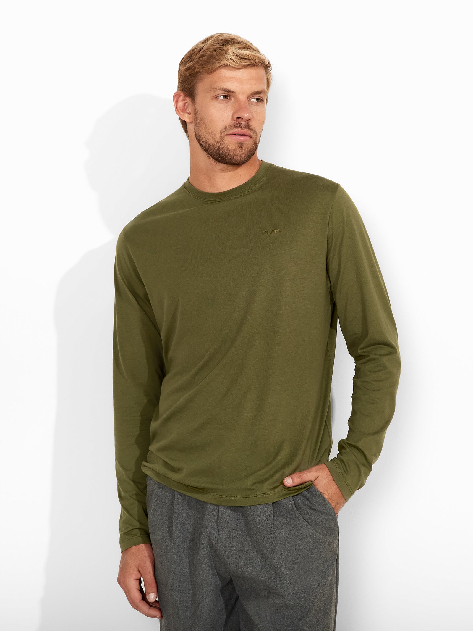 Winchester Pima Polo Shirt in Blue Cotton Color Green