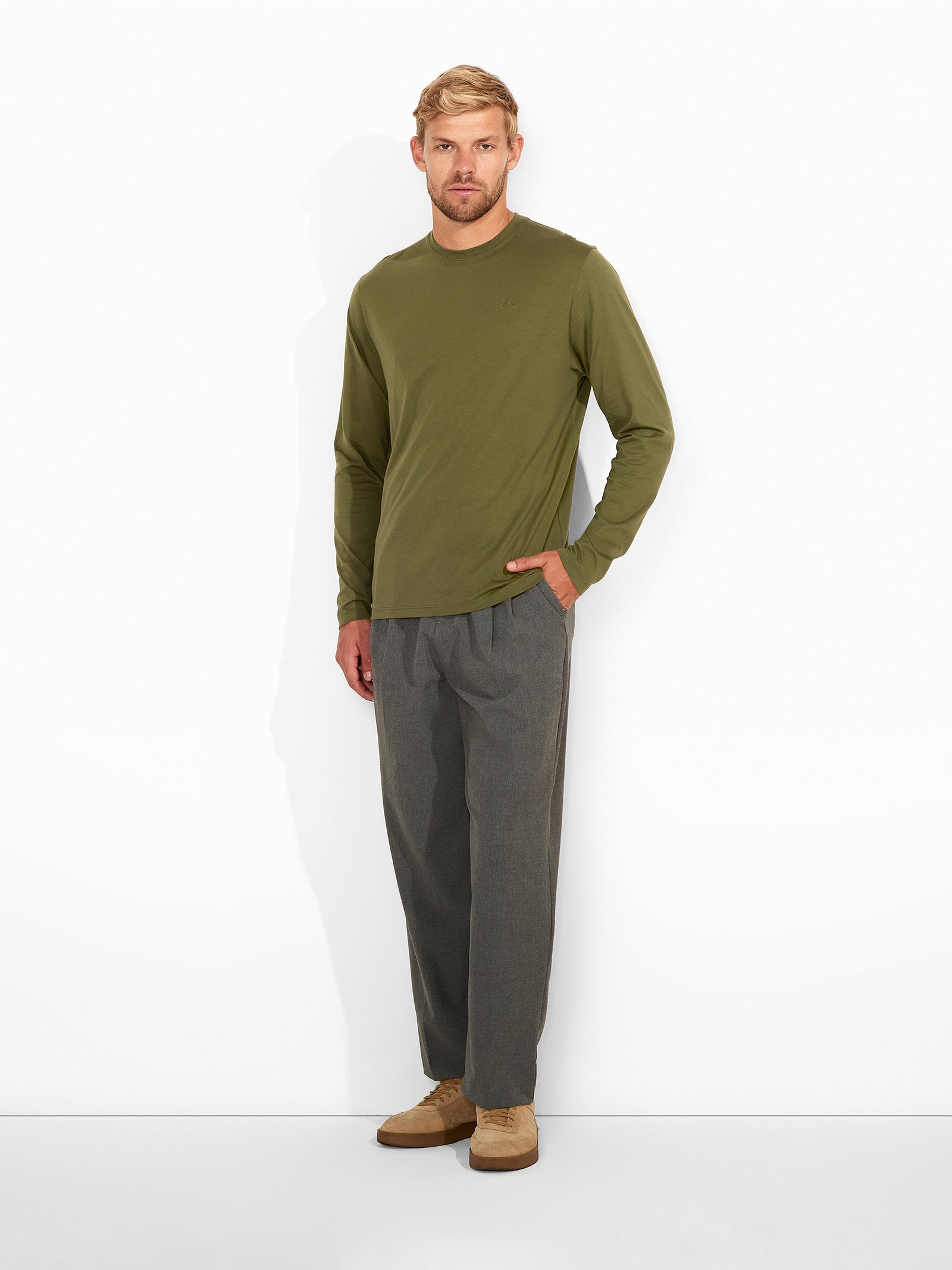 Winchester Pima Polo Shirt in Blue Cotton Color Green