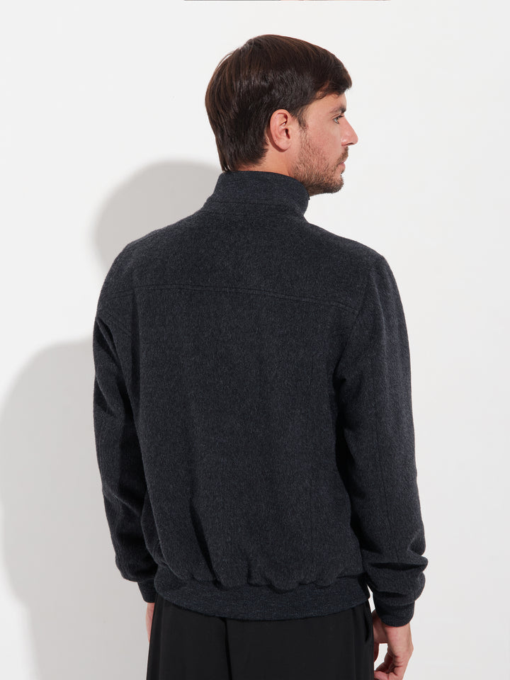 Casaca Alois De Baby Alpaca Color Gris
