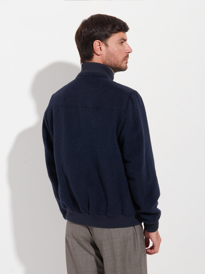 Casaca Alois De Baby Alpaca Color Azul
