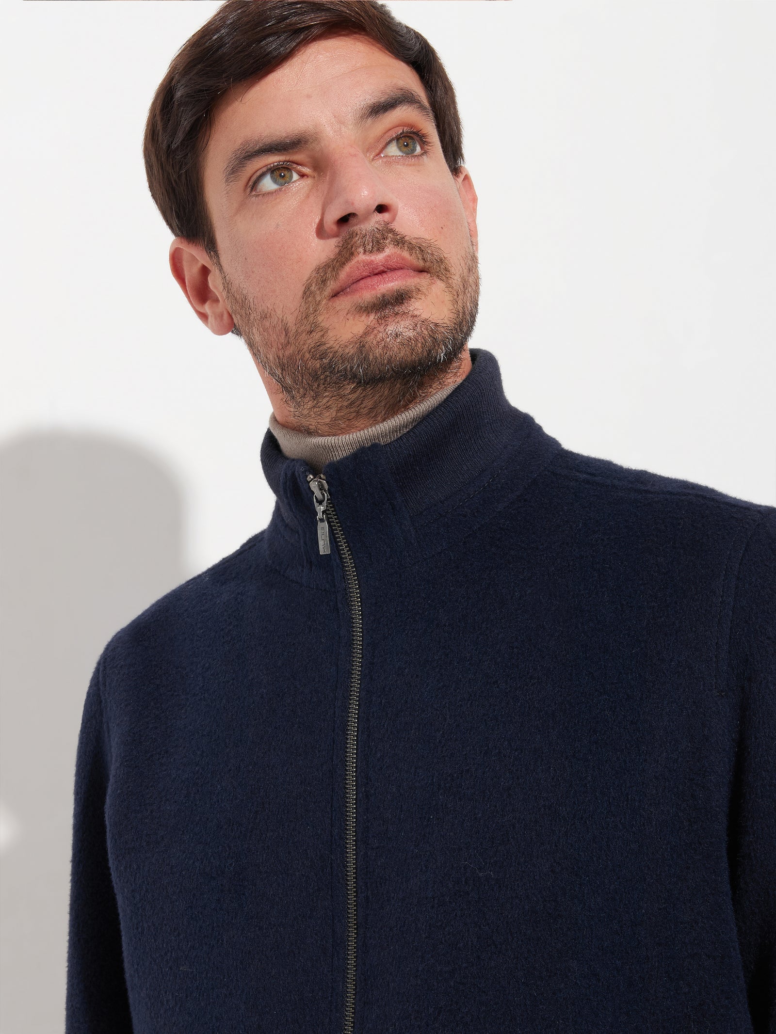 Alois Baby Alpaca Jacket in Blue