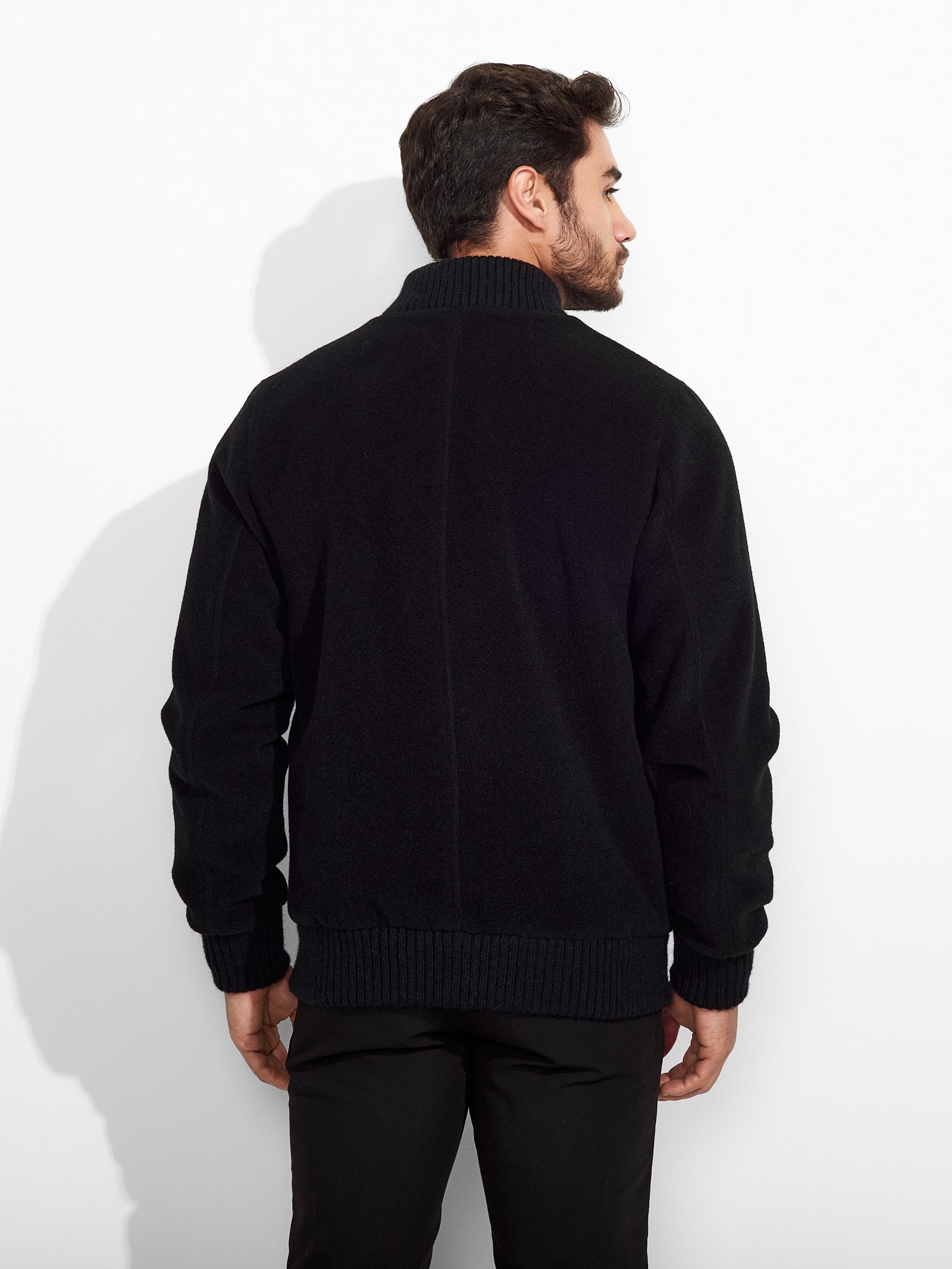 Casaca Zermatt De Baby Alpaca Color Negro