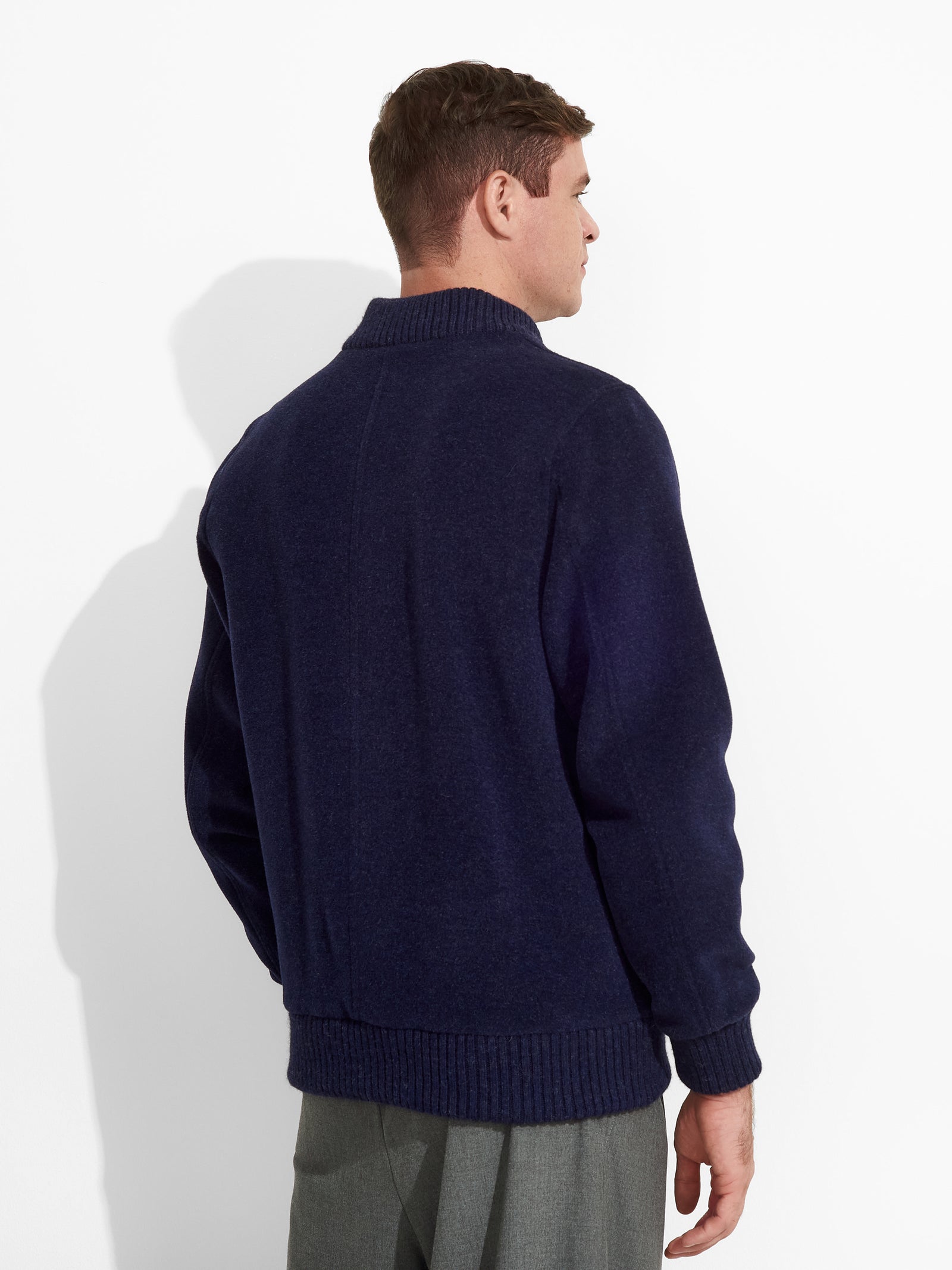Casaca Zermatt De Baby Alpaca Color Azul