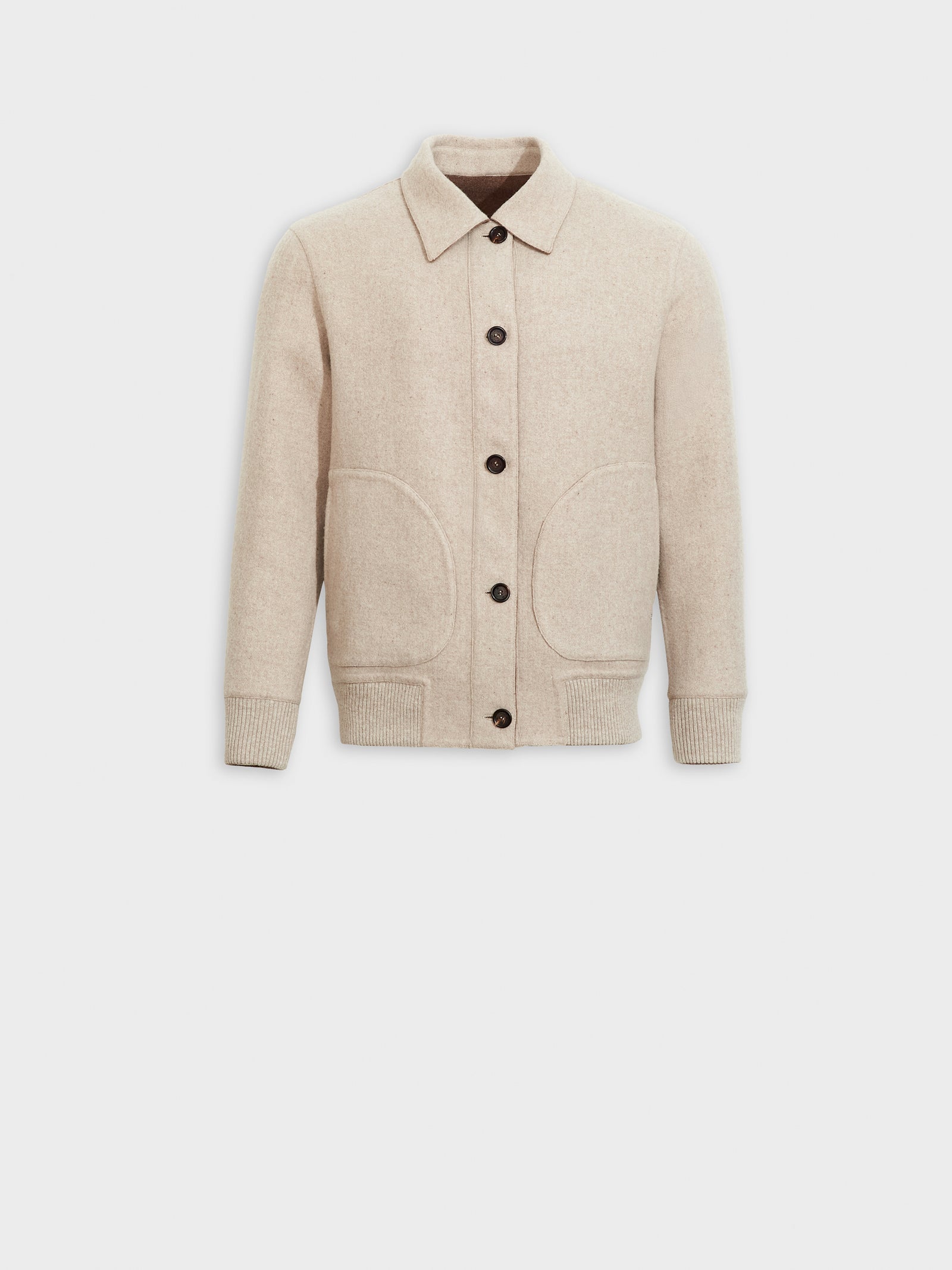 Zack Baby Alpaca Cardigan in Beige
