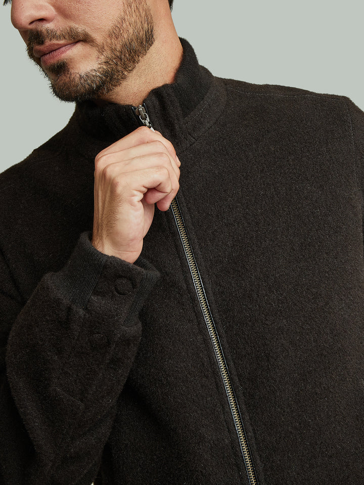 Casaca Bristol De Baby Alpaca Color Negro