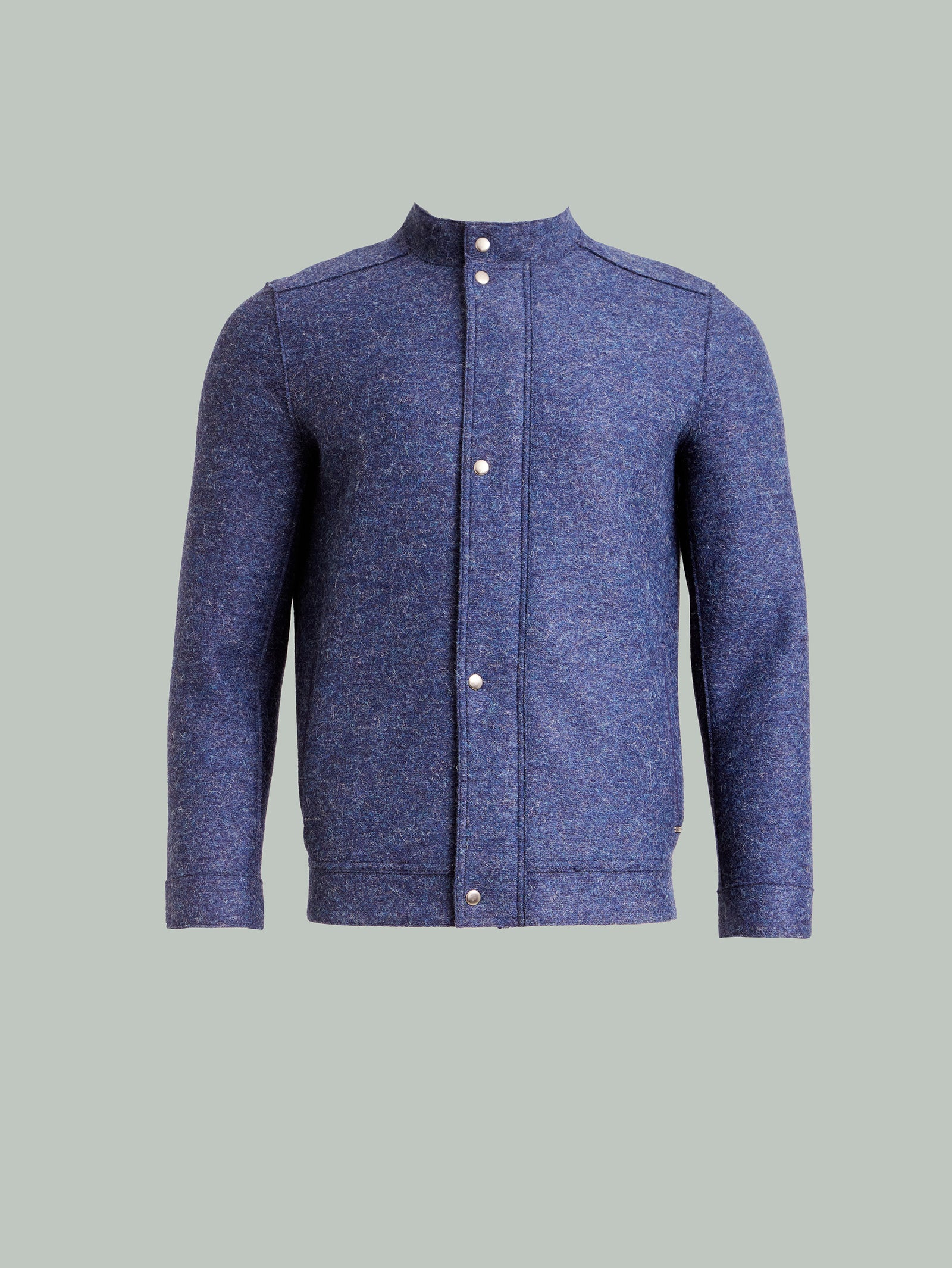 Ysmael Alpaca Jacket in Blue