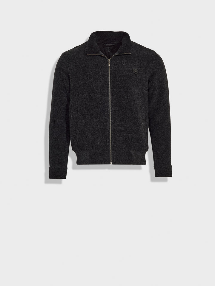 Casaca Zultan De Lana Color Gris