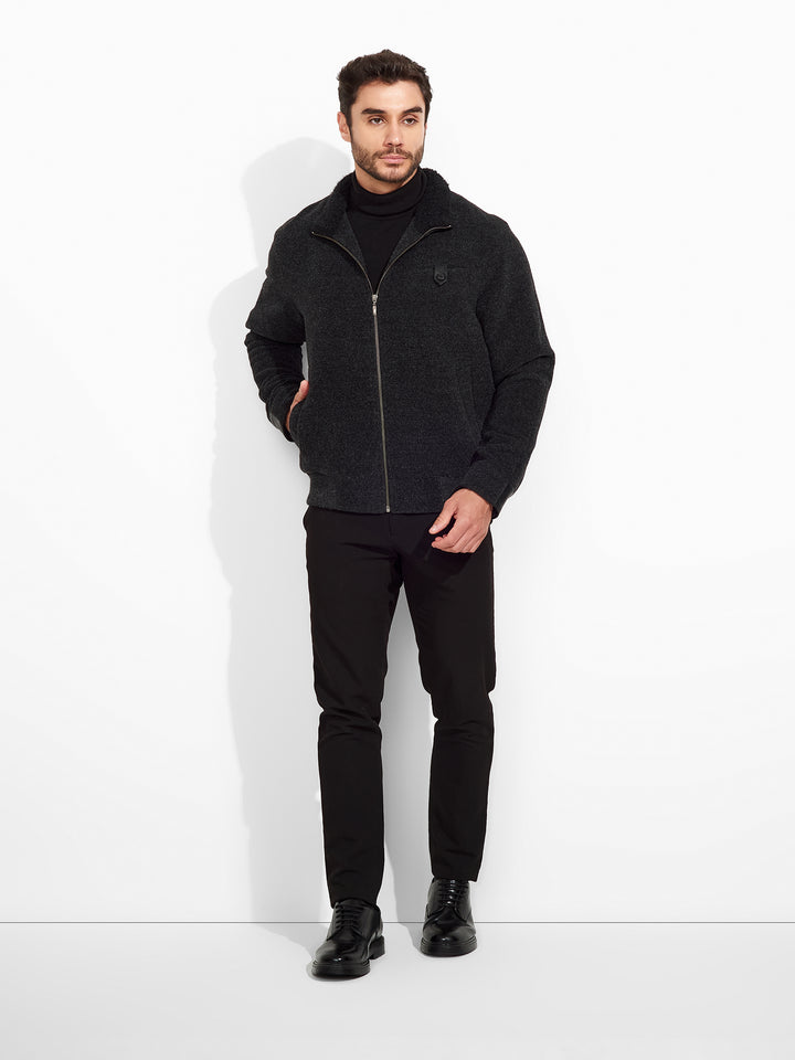 Casaca Zultan De Lana Color Gris