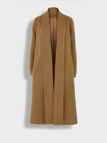 ABRIGO LONG SWING DE BABY ALPACA COLOR CAMEL