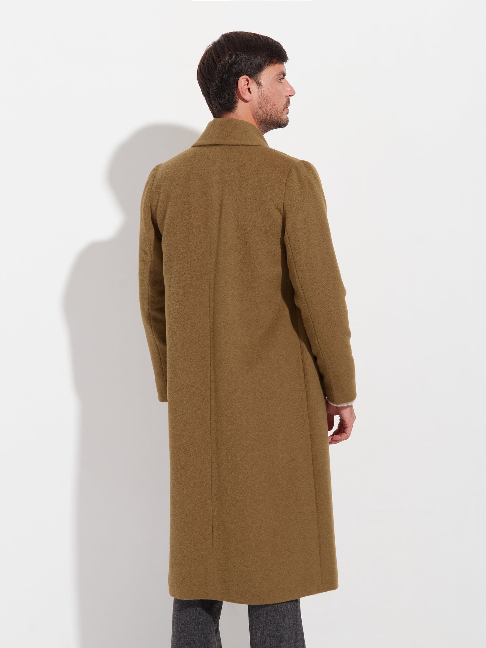 ABRIGO LONG SWING DE BABY ALPACA COLOR CAMEL