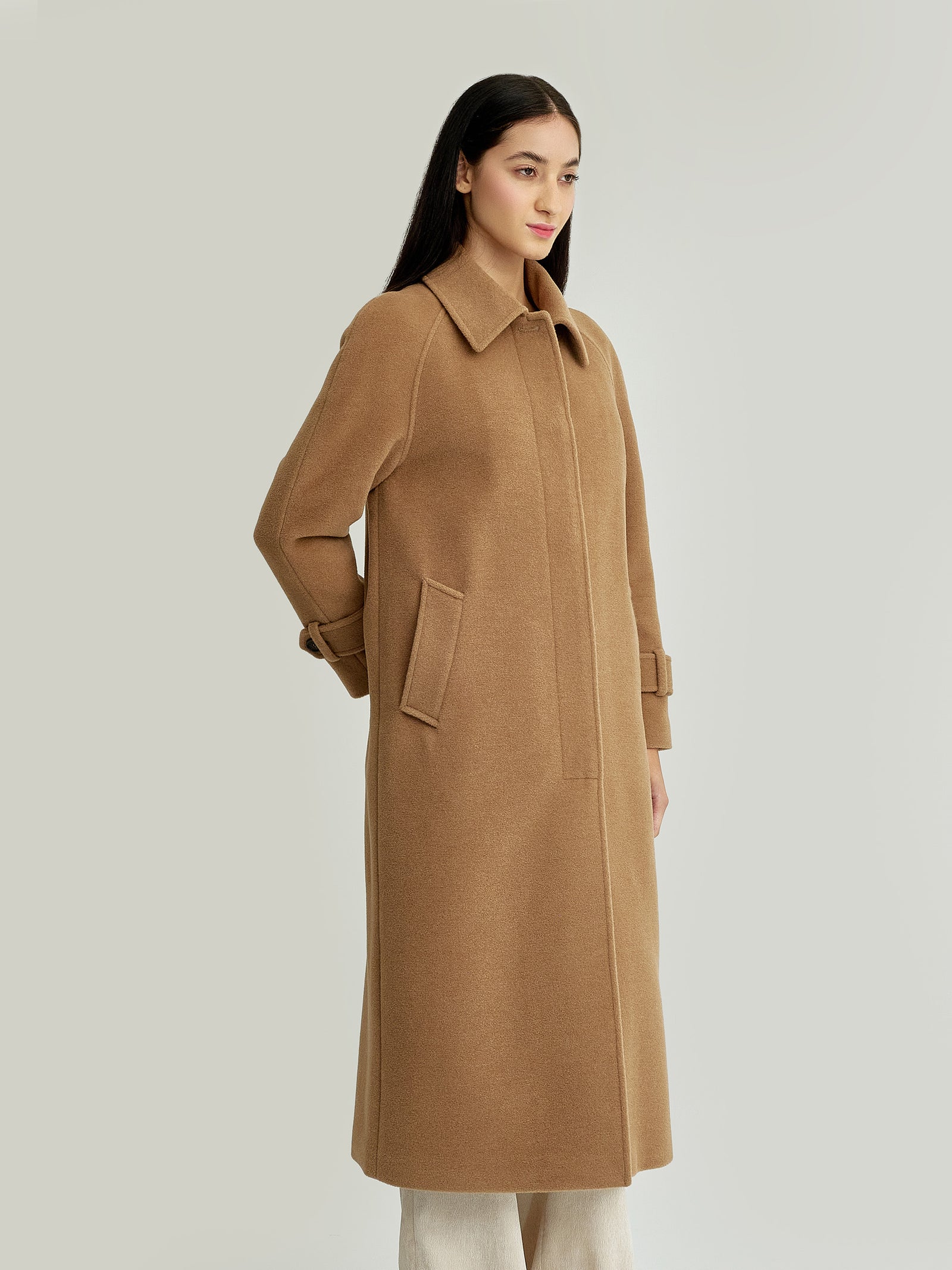 You Coat Made of Baby Alpaca &amp; Camel Wool