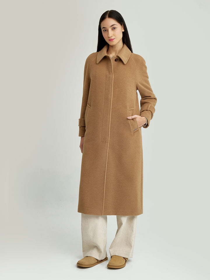 You Coat Made of Baby Alpaca &amp; Camel Wool