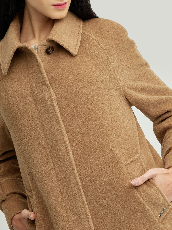 You Coat Made of Baby Alpaca &amp; Camel Wool