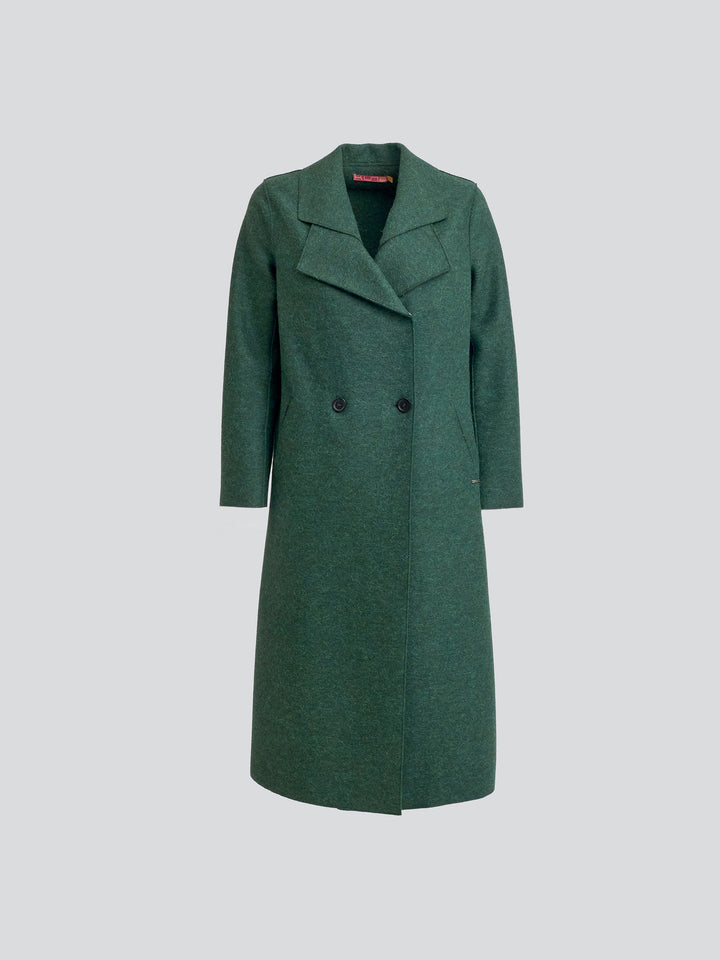 Yamay Alpaca Coat in Green