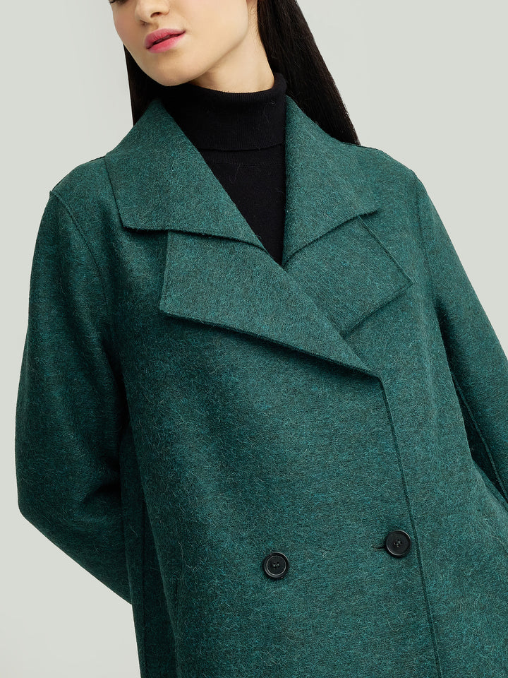 Yamay Alpaca Coat in Green