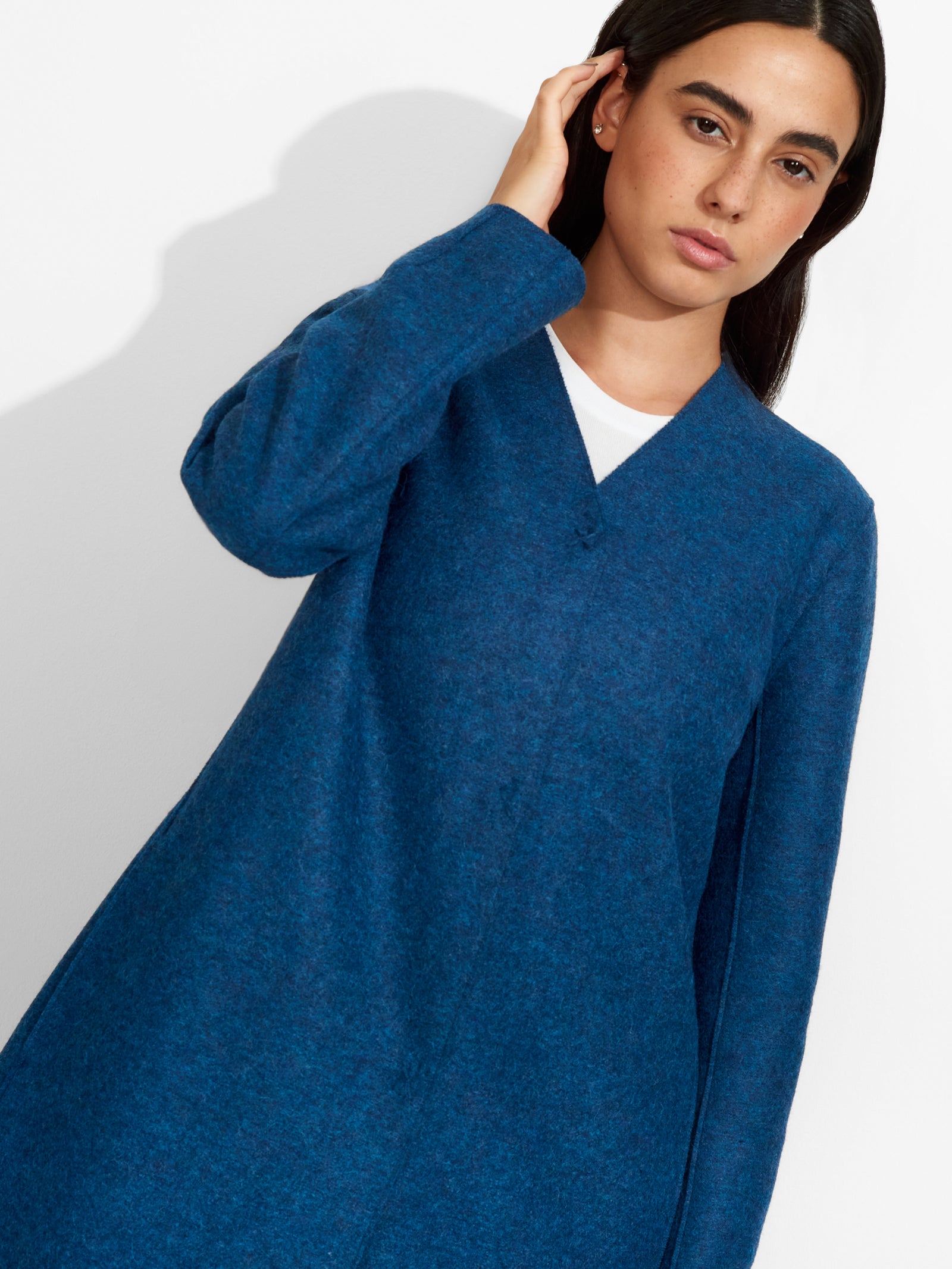 Zumi Blue Alpaca Coat