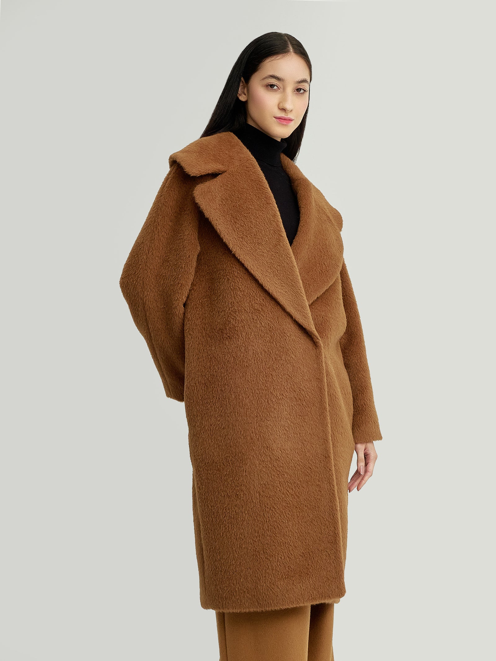 Yssa De Suri Alpaca Camel Coat