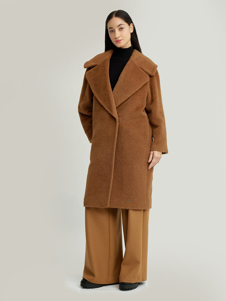 Yssa De Suri Alpaca Camel Coat
