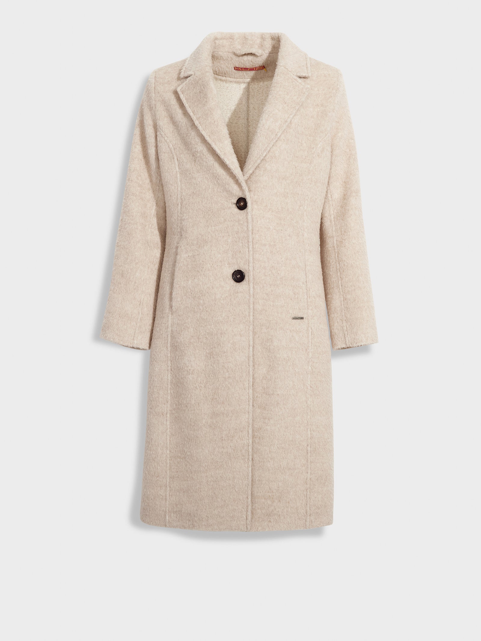 Abrigo Zen De Lana Color Beige