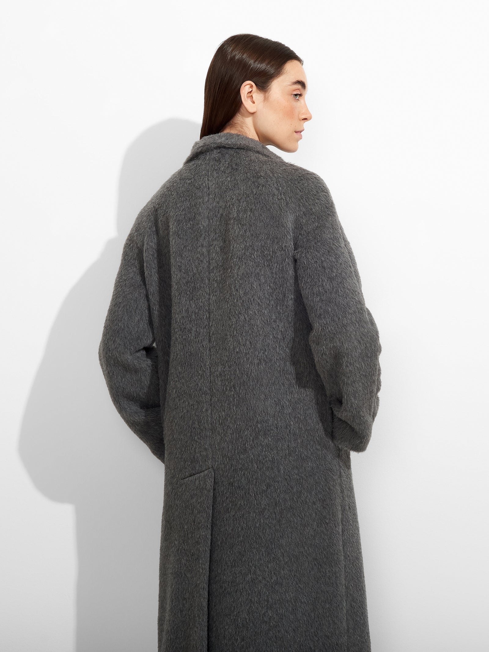 Abrigo Zurich De Suri Alpaca Color Gris