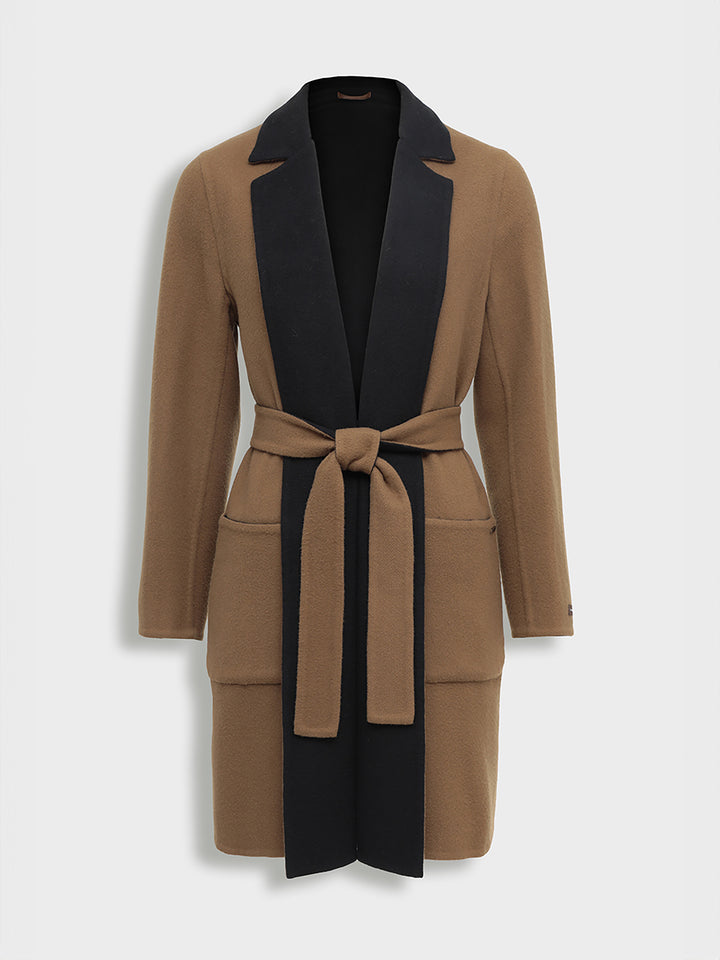 Belingrad Camel/Black Vicuña Coat