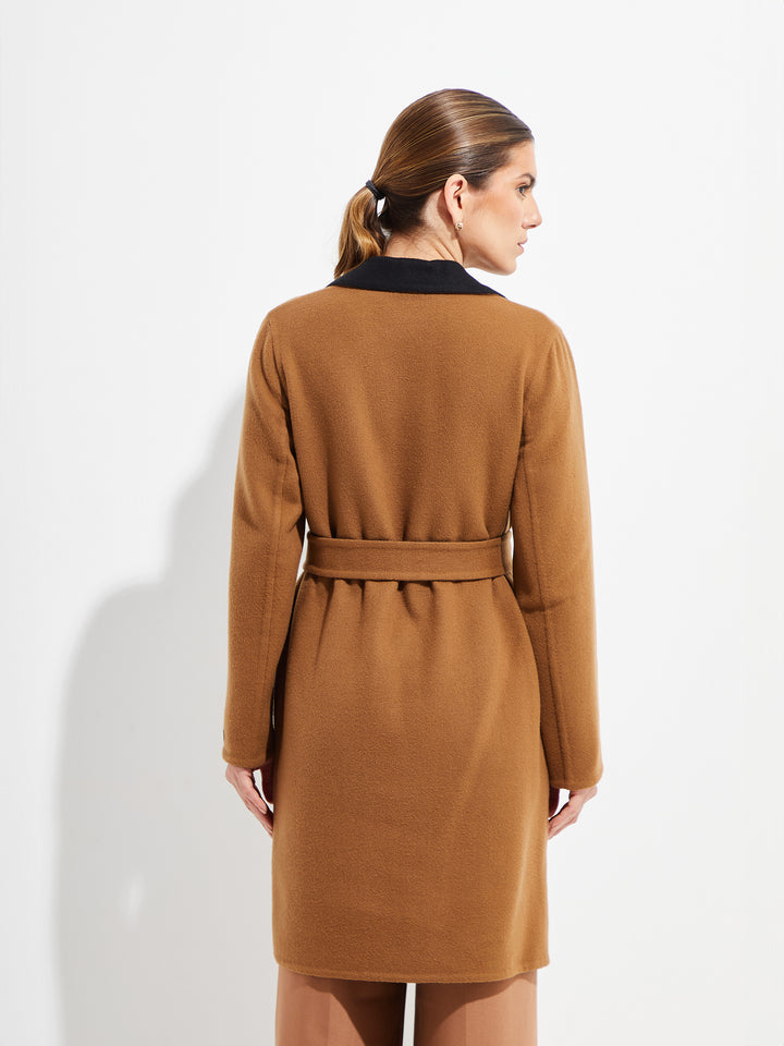 Belingrad Camel/Black Vicuña Coat