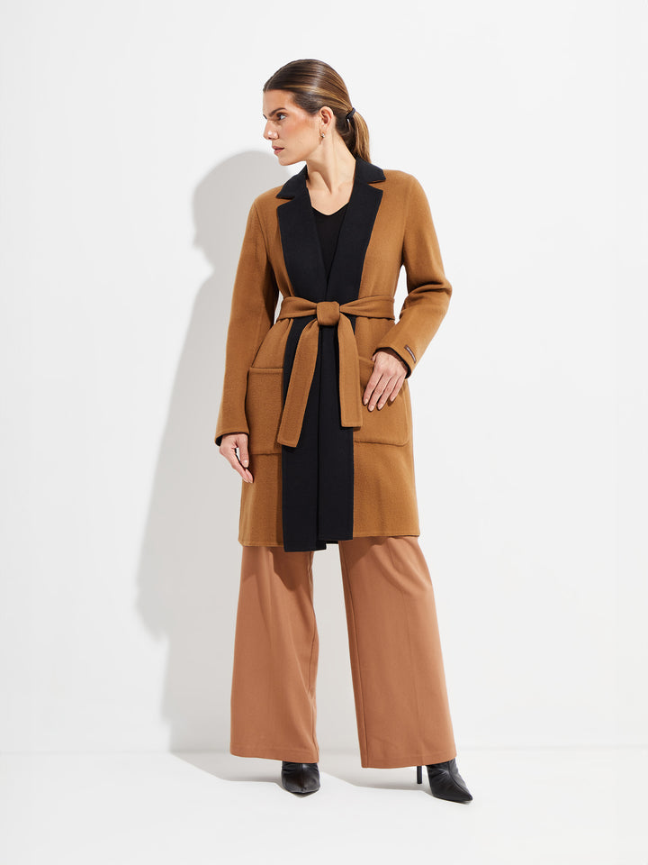 Belingrad Camel/Black Vicuña Coat