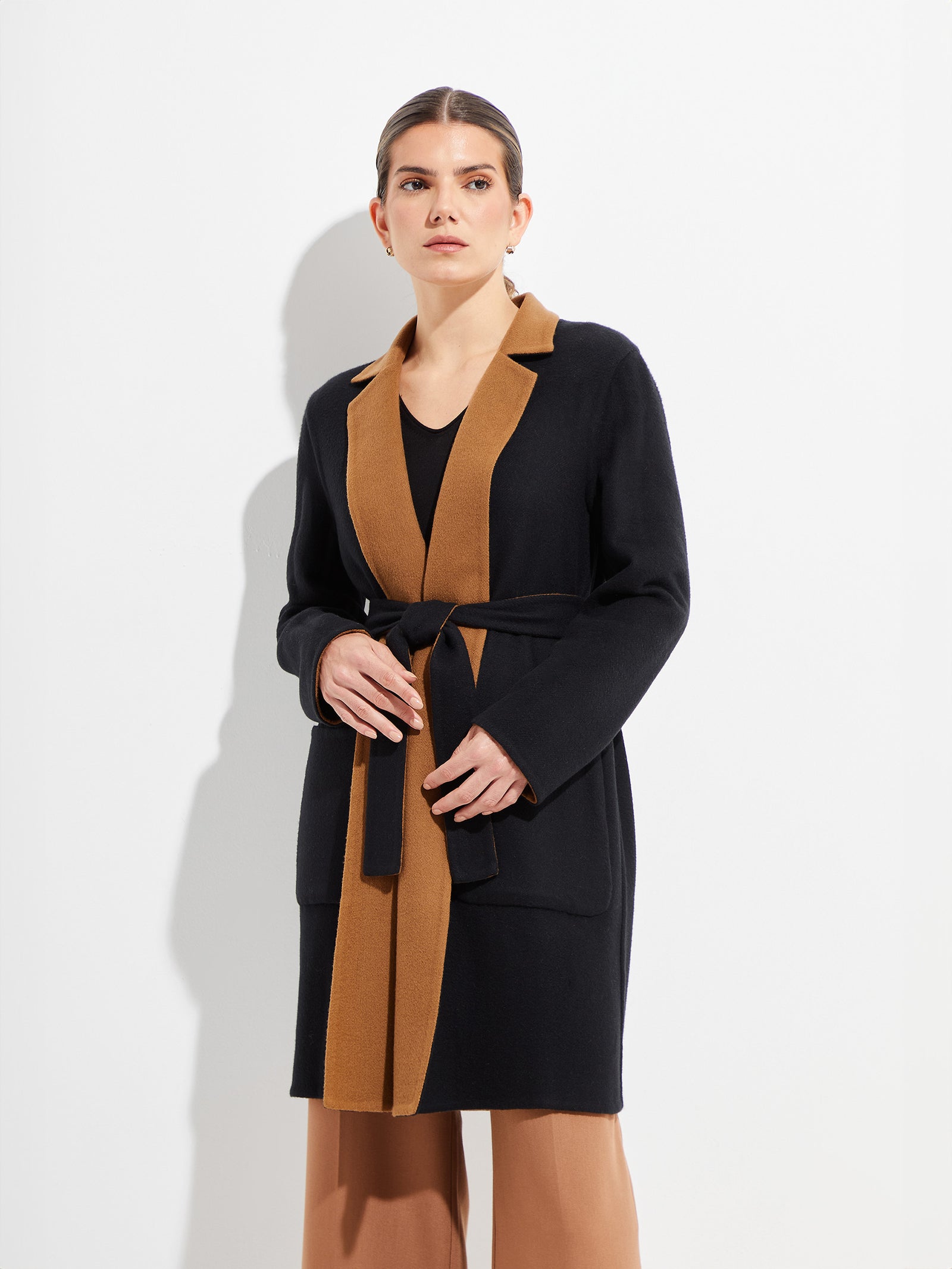 Belingrad Camel/Black Vicuña Coat