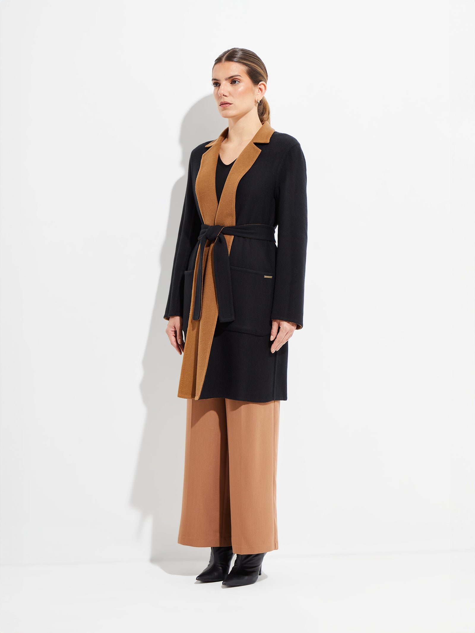 Belingrad Camel/Black Vicuña Coat