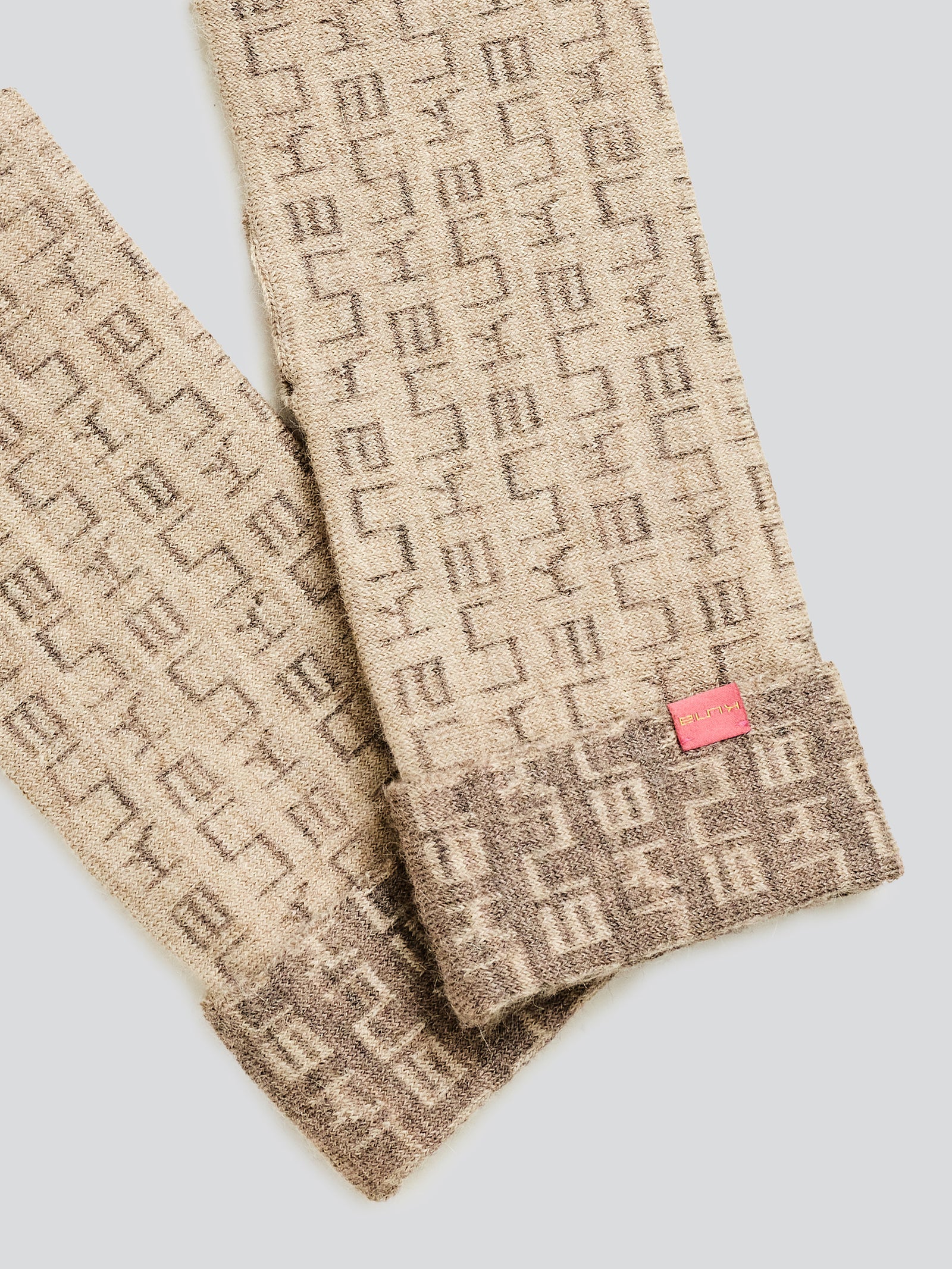 Beige Baby Alpaca Yarita Gloves