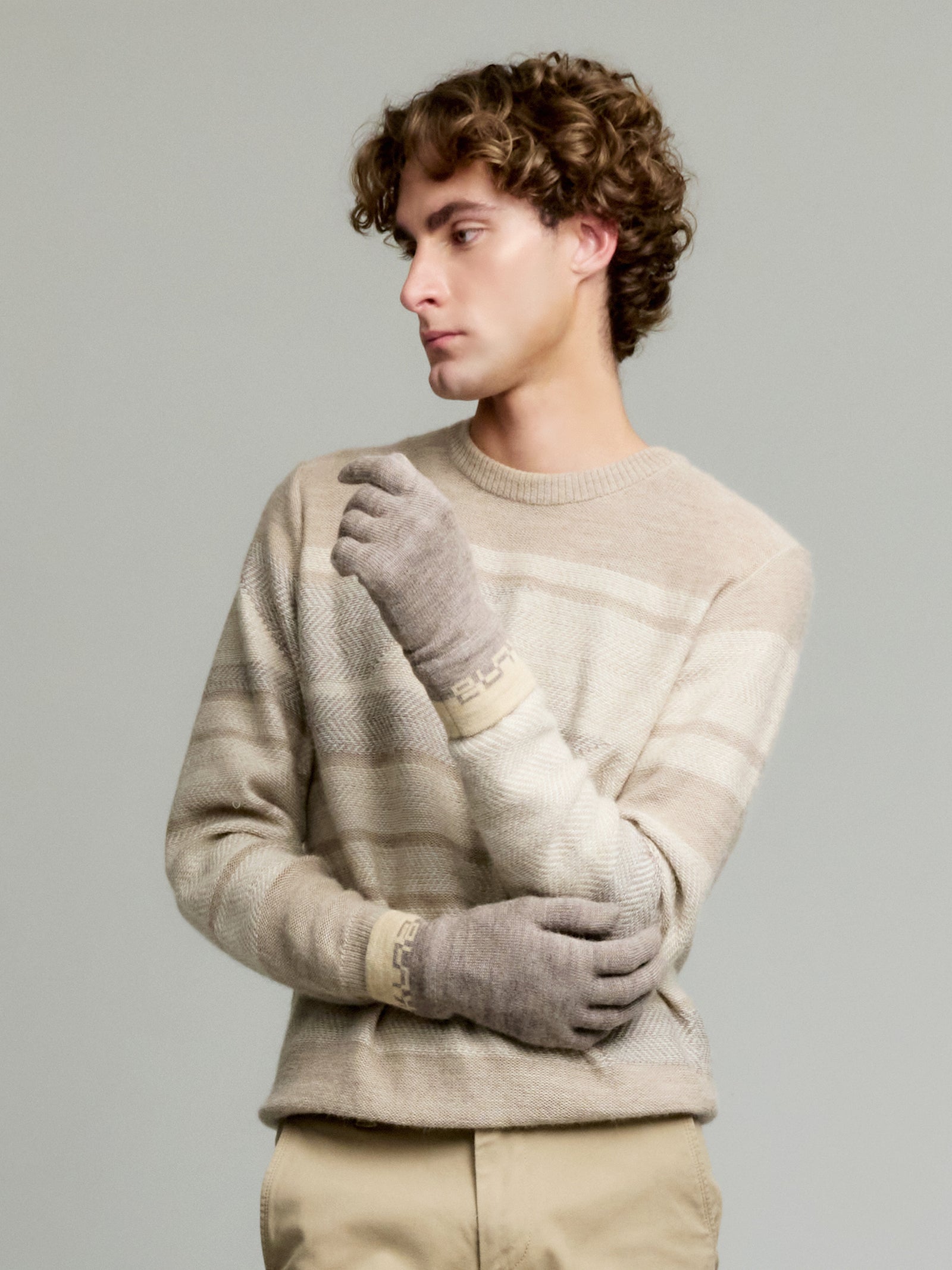 Yari Baby Alpaca Gloves Beige