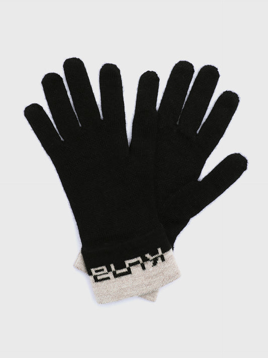 Guantes Yari De Baby Alpaca Color Negro