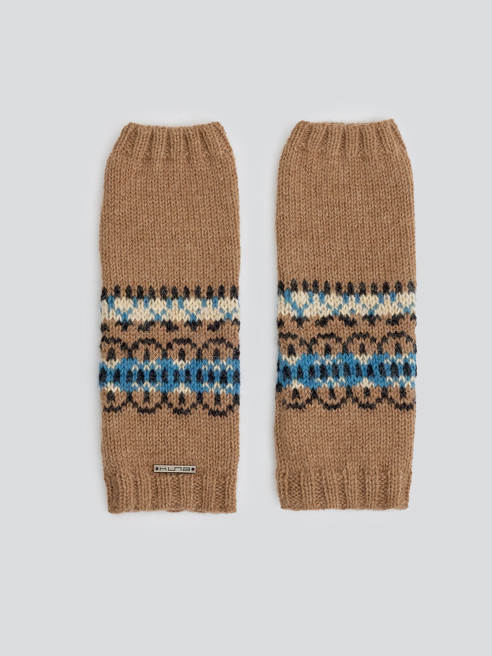 Baby Alpaca Yoke Gloves Camel Color