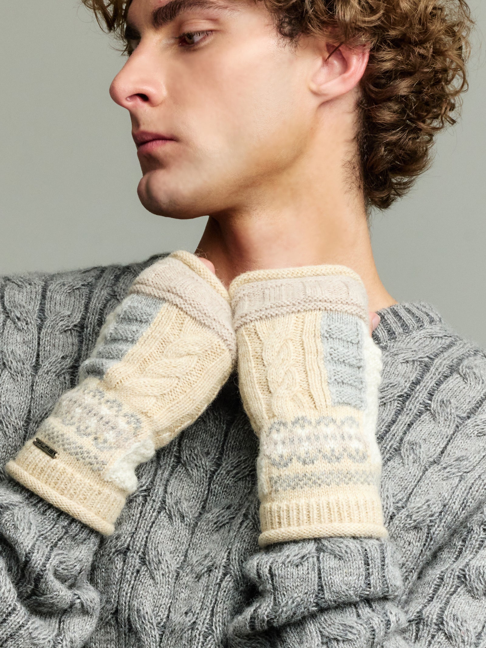 Guantes Yourself De Baby Alpaca Color Beige