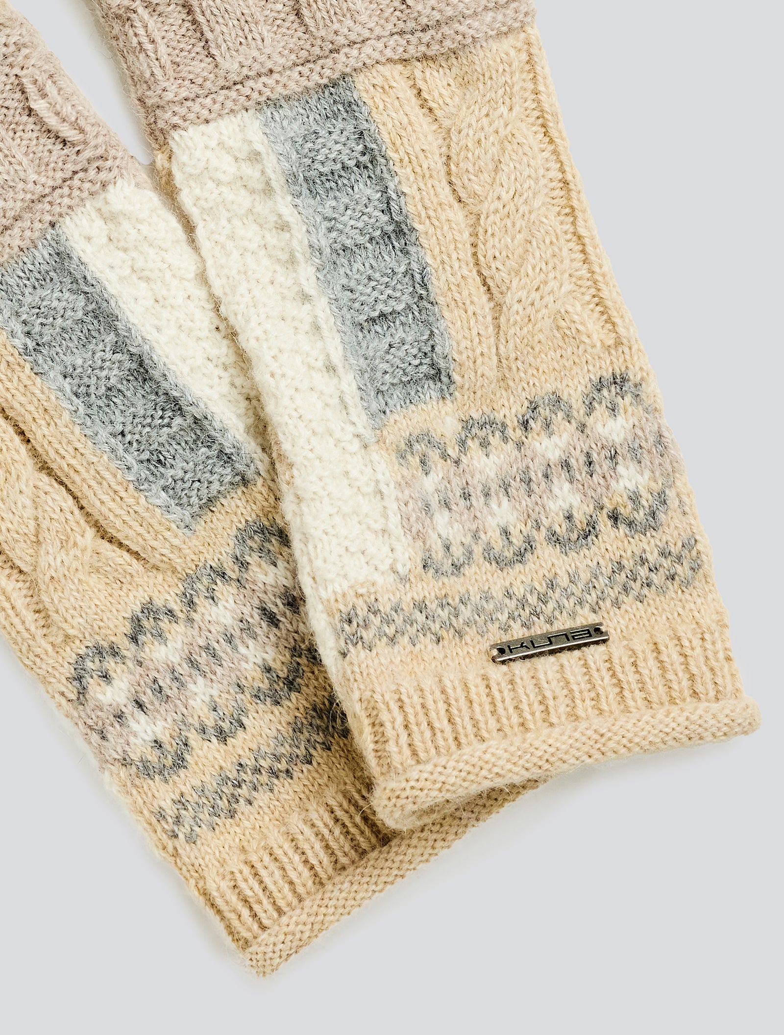 Guantes Yourself De Baby Alpaca Color Beige