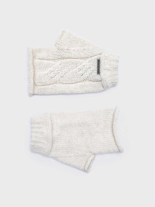 Guantes Rita De Baby Alpaca Color Ecru