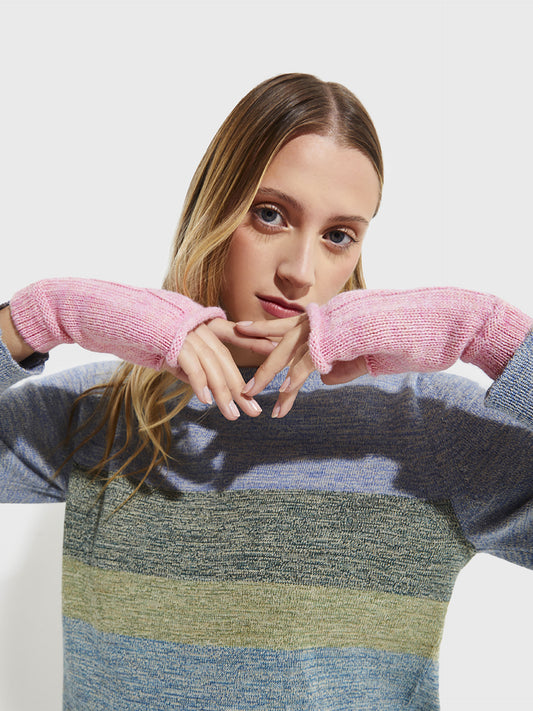 Guantes Rita De Baby Alpaca Color Rosado