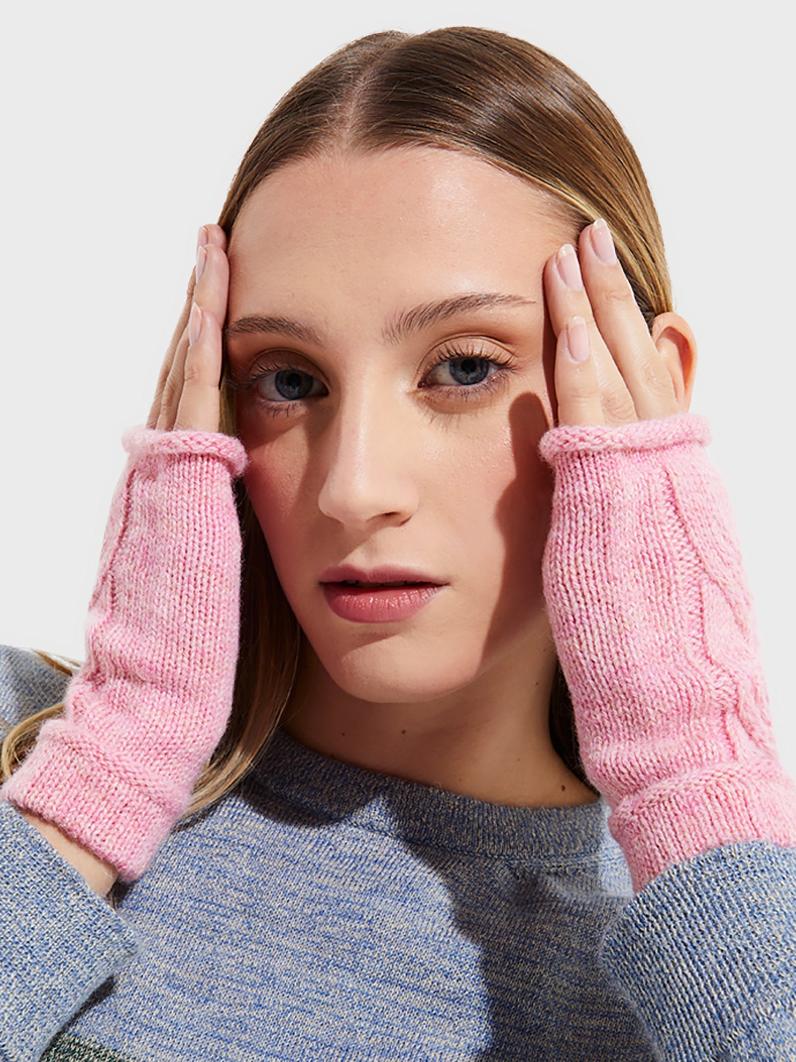 Guantes Rita De Baby Alpaca Color Rosado