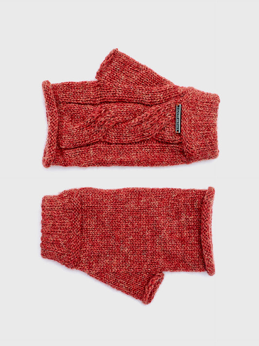 Guantes Rita De Baby Alpaca Color Naranja